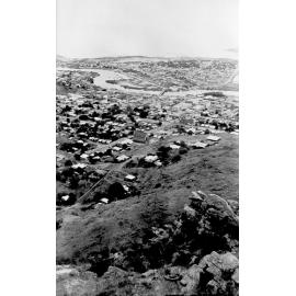 Townsville and Ross River from Castle Hill, ca 1946 