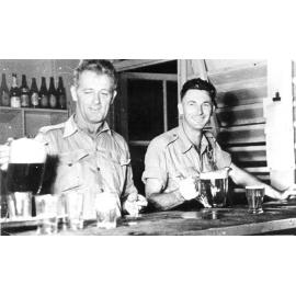 Clarrie White and Vern O'Grady at Garbutt Bar, Townsville, November 1946 