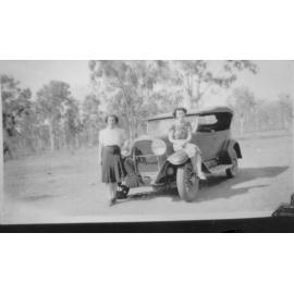 Molly Hogan and 'Whippet', ca 1926 
