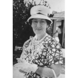 Biddy Neville at the show, 1970 