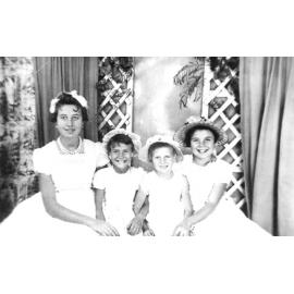 Dianne, Lynette, Margaret and Elaine Armstrong, ca 1962 