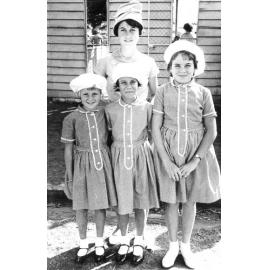 Dianne, Elaine, Lynette and Margaret Armstrong at the Townsville Show, ca 1962 