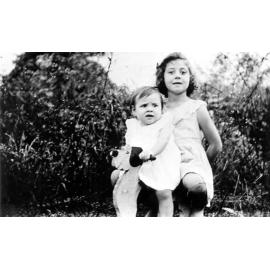 Dianne and Elaine Armstrong, ca 1950 