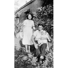 Lillian and Jim Armstrong with daughter Dianne, age 8 months, ca 1948 