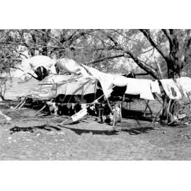 Kenneth McKergow at Rollingstone Creek campsite, ca 1946