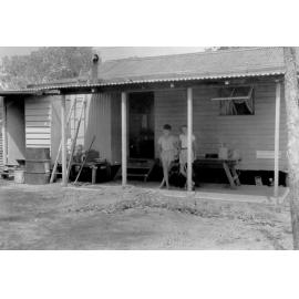 Kenneth McKergow and Warren Humphries, Balgal Beach, ca 1950 