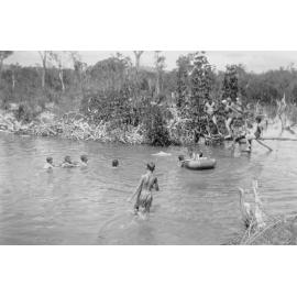 Rollingstone Creek tributary, behind Marlin Street, Balgal Beach, ca 1950