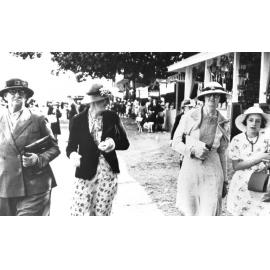 Jessie Berryman, Irene Colls, Ivy Beck and her daughter Shirley at the Townsville Show, ca 1937 
