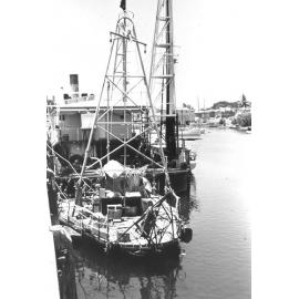 Townsville, Ross Creek, Thor Heydarhl's contiki raft, 1964 