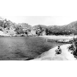Magnetic Island, Don Carr at Alma Bay, 1944 