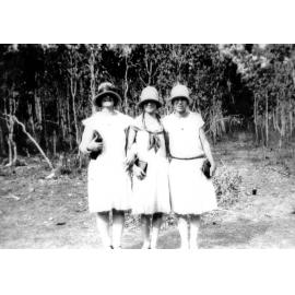 Magnetic Island, three ladies on an outing, ca 1950 