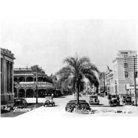 Townsville Flinders Street and A.M.P. building looking north (No. 48 of the Murray Views Postcard Series), ca 1930 