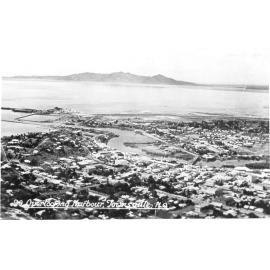 Townsville and harbour looking from Castle Hill, (No. 90 of the Murray Views Postcard Series), ca 1930 
