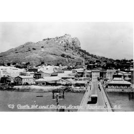 Townsville City including Castle Hill and Victoria Bridge as seen from South Townsville, (No. 69 of the Murray Views Postcard Series), ca 1930 