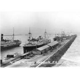 Townsville wharf and harbour, (No. 76 of the Murray Views post card series), ca 1930 