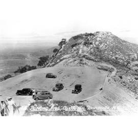 Castle Hill and Parking area, (no. 44 of the Murray Views postcard series), ca 1930 