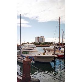 View of the marina and Casino from ANZAC Park, Townsville, 1991