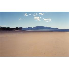 View of Mount Cleveland from Cungulla beach, Townsville, 1991