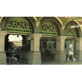 Entrance to the Great Northern Railway station, Flinders Street, Townsville, 1991