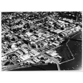 Aerial view of the Townsville city area, 1970 