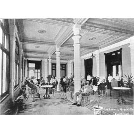 The lounge of the Queens Hotel, The Strand, Townsville City, 1908