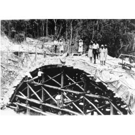 The construction of the bridge over Crystal Creek, Mount Spec Road, Paluma. 