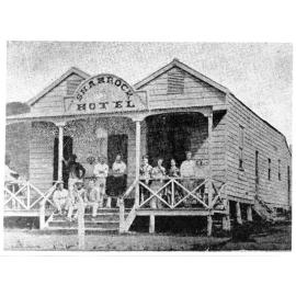 The original Shamrock Hotel in Flinders Street. 