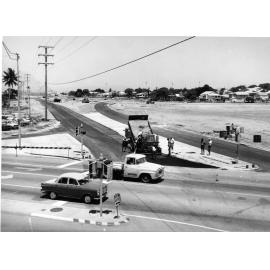 Construction of Woolcock Street, at the intersection with Charters Towers Road, Townsville
