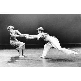 Carol Wellman and Viona Lowenthal in rehearsal for Angels in the Vicintiy, Townsville, 20th November 1989. 