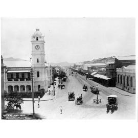 View of Flinders Street, from Denham Street intersection, Townsville, 1897 