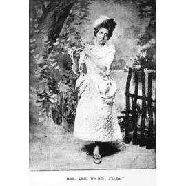 Mrs. Eric Ward as Phyllis in the Townsville Opera Troupe's production of Iolanthe, 1896. 