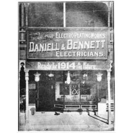 Daniell and Bennett's premises, Flinders Street, Townsville, 1913