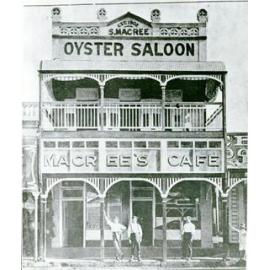 S. Macree's oyster saloon, Flinders Street, 1913 