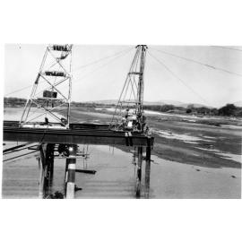 Constructing Rooney's Bridge, Townsville, September 1953