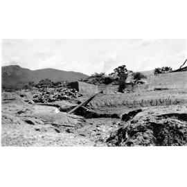 Damage to Aplin's weir, Townsville, January 1953