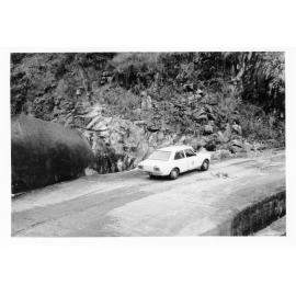 Causeway over tributary of Crystal Creek, near intake of water supply, Mount Spec. 1978 