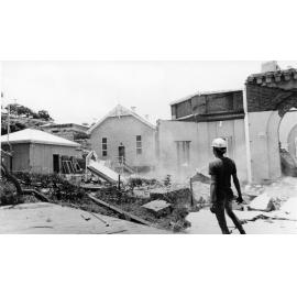 Demolition of St. Andrew's Church, Wills Street, Townsville, 1973