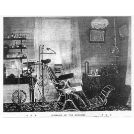 Interior of a dental surgery, Townsville, 1897. 