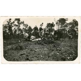 Family photograph from the Quelch Forno collection : Site of plane crash