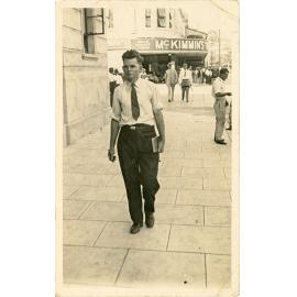 Family photograph from the Quelch Forno collection : T.C. Forno, prior to World War II, in Flinders Street, Townsville