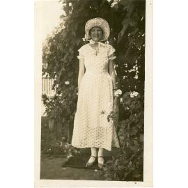 Family photograph from the Quelch Forno collection : Woman in fancy dress