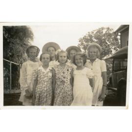 Family photograph from the Quelch Forno collection : Group of seven girls