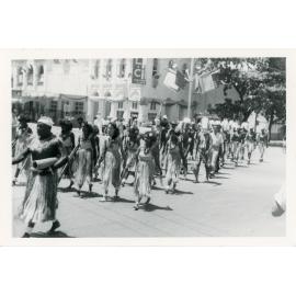 Procession in Denham Street, Townsville, March 1954