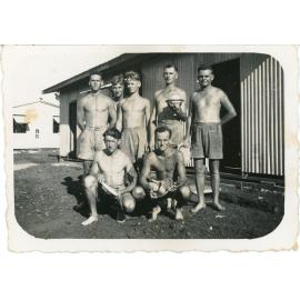Family photograph from the Quelch Forno collection : Seven men posing for a group photograph