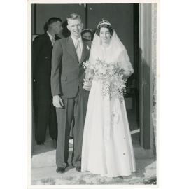 The wedding of Gordon Wotherspoon and Pat Hughes, Townsville, 26 November 1954