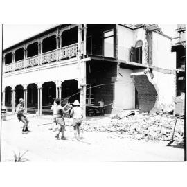 Demolition of part of the Queen's Hotel, Townsville, 29th November, 1966