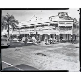 Testing of traffic light controls at the intersection of Flinders and Blackwood Streets, Townsville, 10th August 1966