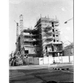 Construction of the new Lowths Hotel, corner of Flinders and Stanley Streets, Townsville City, Townsville, 17 October 1967