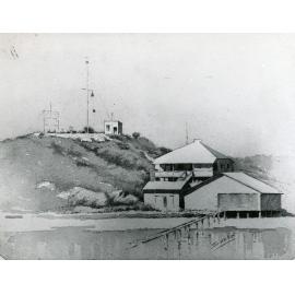 Sketch of the old pilot station, Townsville, 1936
