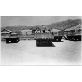 RAAF Transport Depot going for a swim, Townsville, 1942
